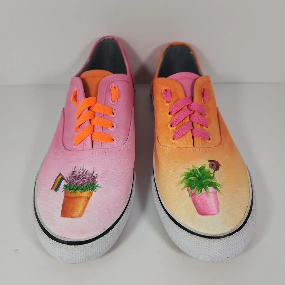 Customized Gay Pride Mossimo‎ Supply Co Sneakers Women's Size 9
